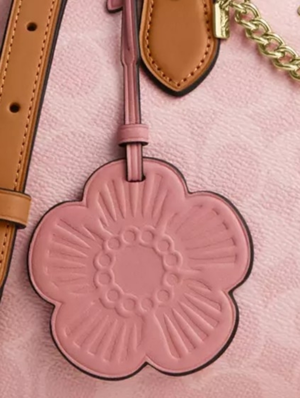 Coach Tea Rose Bag Charm